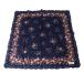 pierre cardin Pierre Cardin носовой платок цветочный принт темно-синий хлопок 100% 44×44(cm) NT не использовался товар S разряд 