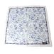 BURBERRY Burberry носовой платок цветочный принт голубой хлопок 100% 49×49(cm) NT не использовался товар S разряд 