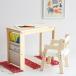  Kids desk set child desk wooden simple stylish child writing desk chair natural tree child desk chair set Kids table chair set natural white 