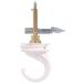 [ параллель импортные товары ]Driller Hook, Ceiling, White, 40 Lb. 122415 The Hillman Group 12