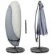 [ параллель импортные товары ] PURPLE LEAF Cantilever Umbrella 12FT Outdoor Large Heavy Duty Do
