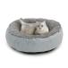 [ параллель импортные товары ] Gray Aruba Medium Round Indoor Outdoor Pet Dog Bed With Removabl