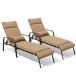 ¹͢ʡ COSTWAY Folding Chaise Lounge Chair Bed Adjustable Patio Beach C