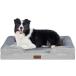 [ параллель импортные товары ] Dogbed4less Jumbo Extra Large Brown Microsuede External Cover an