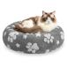 [ параллель импортные товары ] LE SURE Calming Large Dog Bed Flower Donut Round Fluffy Puppy