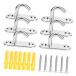 [ параллель импортные товары ] Homoyoyo Ceiling Mount Hook 6pcs Pad Eye Anchor Open Hooks for H