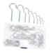[ параллель импортные товары ] VOSAREA 80Pcs Hooks Assortment Kit Ceiling Screw Hooks for Home