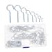 [ параллель импортные товары ] Sosoport 80Pcs Screw Hooks Assortment Kit Ceiling Cup Hooks for