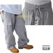 PRO CLUB Pro Club тренировочный брюки-карго серый серый верх и низ обратная сторона ворсистый одноцветный мужской большой большой размер толстый *sp1