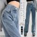  Denim брюки брюки wide брюки Denim wide брюки Cross талия Denim брюки женский body type покрытие высокий талия свободно Silhouette талия маленький видно 