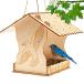 Wessy Bird Feeder Kit for Children to Build and Paint DIY Kids eko friend Lee . из дерева дикая птица. наружный механизм подачи, мужчина поэтому .si-do tray ......