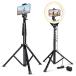 UBeesize 51% DubicBrightleum Forte % extension possible Bluetooth remote stand 10** ring light attaching tripod stand 