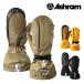  Япония стандартный товар сноуборд mitoashu Ram ASHRAM LUMBER Black*Beige*Yellow Ran балка перчатка перчатки мужской женский 25-26