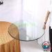  круг . стекло стол верх усиленный стекло круглый настольный DIY мебель материалы прозрачный стекло доска 