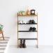 [Shoes Rack ILR-3837NA] обувь подставка обувь класть обувь место хранения вход место хранения стойка для обуви обувь коробка открытый подставка натуральное дерево steel полки -слойный толщина чувство дуб compact компактный 