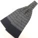 HERMES Hermes [men1328D] ascot tie SILK silk fashion accessories total pattern black men's France made VA