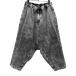 BLACK COMME des GARCONS [men4035I] 20SS Chemical woshu черный Denim обезьяна L легкий брюки талия резина автомобиль - кольцо AR