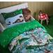 IKEA Ikea SKOGSDUVAs Cogu ste.-va.. чехол на футон подушка покрытие Kids постельные принадлежности детский постельные принадлежности лес рисунок голубой зеленый 150x200