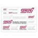  Subaru STI транскрипция стикер STSG14100200 [ нестандартная пересылка ][I-3]