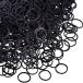 Pack of 1000 Mini Rubber Bands Black Soft Elastic Bands for Kids Hair, Braids Hair, Wedding Hairstyle and More