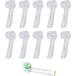 Mikiuly electric toothbrush head cover protection cap changeable brush correspondence all-purpose goods hardness plastic possible to exchange . toothbrush head protective cover 10 piece entering transparent 