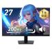 Smart Basic( Smart Basic )ge-ming монитор 27 дюймовый 200Hz IPS голубой свет уменьшение функция повышающая передача функция динамик встроенный черный G27F4FK