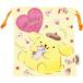  Sanrio мешочек Pom Pom Purin большой Heart H21×W18cm товары сумка Heart пудинг желтый желтый цвет сумка герой пакет кейс покрытие ткань гигиенический 