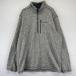  б/у одежда Eddie * Bauer Eddie Bauer флис половина Zip тянуть over футболка one отметка большой размер XL серый серия мужской 