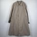  б/у одежда 80's/80 годы Vintage Aquascutum Aquascutum длинный рукав пальто с отложным воротником длинный Англия производства бежевый мужской 