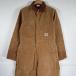  б/у одежда Carhartt Carhartt USA производства длинный рукав комбинезон Duck земля Work рабочая одежда все в одном кромка застежка-молния с хлопком 36 regular бежевый мужской 