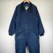  б/у одежда 70's/70 годы Vintage edco комбинезон все в одном Zip длинный рукав Denim Work рабочая одежда с хлопком M темно-синий серия мужской 
