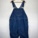  б/у одежда ключ KEY Denim комбинезон one отметка Logo Work большой размер Zip fly рабочая одежда W48 L32 оттенок голубого мужской 
