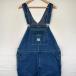  б/у одежда Liberty LIBERTY Denim комбинезон Work one отметка Logo большой размер Hammer петля W42 L32 оттенок голубого мужской 