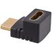 Elecom HDMI удлинение коннектор L знак [ сверху person направление ] HDMI ( женский ) - HDMI ( мужской ) черный AD-HDAAB01BK