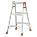 pika(PiCa)pikako-po Ray shon стремянка лестница двоякое применение стремянка легкий 3 уровень 3 сяку 80cm aluminium серебряный K-90D