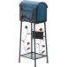  не 2 торговля mail box почтовый ящик post ширина 40.5× глубина 33× высота 102cm голубой горизонтальный steel полки имеется доска имеется rose 96760