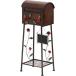  не 2 торговля mail box почтовый ящик post ширина 40.5× глубина 33× высота 102cm Brown горизонтальный steel полки имеется доска имеется rose 96761