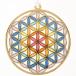  цветок ob жизнь витражное стекло стиль орнамент 80mm оригинал flower of life жизнь. цветок бог . геометрический рисунок ..