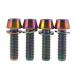 Dingtai titanium сплав. велосипед тормоз тормоз конус колпак болт M6x18 /20mm 4 шт. входит (M6x20mm, радуга цвет )
