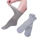 gips. сверху ...... рост носки ( весна лето ) серый 1 пара входить ( обе для ноги ) сделано в Японии для мужчин и женщин свободный размер для взрослых отек 