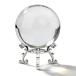 MerryNine Magic Crystal Ball 80mm trance пара Len to кристалл шар metal подставка имеется .. брать . ткань фэн-шуй товары интерьер класть предмет ( прозрачный +