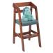  не 2 торговля детский стул Kids стул ширина 35× глубина 41× высота 74.5cm medium Brown из дерева 3 -ступенчатый высота регулировка возможность 2 лет ~5 лет высокий стул 14