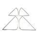 BRIGHTZ Corolla Axio 160 161 164 165 нержавеющая сталь дверь динамик кольцо 4PC satin silver [ SPEAKER-099