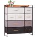 LYNCOHOME место хранения грудь шкаф текстильный выдвижной ящик многофункциональный большая вместимость одежда место хранения мульти- место хранения переворачивание предотвращение низкий ho rum4 уровень 9 кубок [ ширина 87.5× глубина 29×