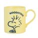 PEANUTS ( Peanuts ) Woodstock водоотталкивающий кружка примерно 260ml PEANUTS ONE'S ( Peanuts one z) желтый сделано в Японии 