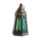 moroko фонарь свеча держатель высота 17cm 6 поверхность. relief стекло Morocco Lantern Candle holder ( бирюзовый )
