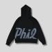 ANGLER'S PHIL( рыболов z Phil ) OVER SIZE GRAFIX LOGO HOODIE | THICK COTTON