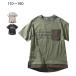  tops tunic . with pocket Layered manner short sleeves T-shirt child clothes man Junior clothes nisennissen