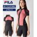 FILA купальный костюм фитнес .. женский . одноцветный Logo рукав есть полный Zip раздельный 316-602 весна лето осень-зима плавание тренировка движение | 11L/13L/9M |nisennissen