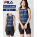 FILA купальный костюм фитнес .. женский окантовка принт полный Zip раздельный 316-604 весна лето осень-зима плавание тренировка | 15LL/17LL/19LL |nisennissen